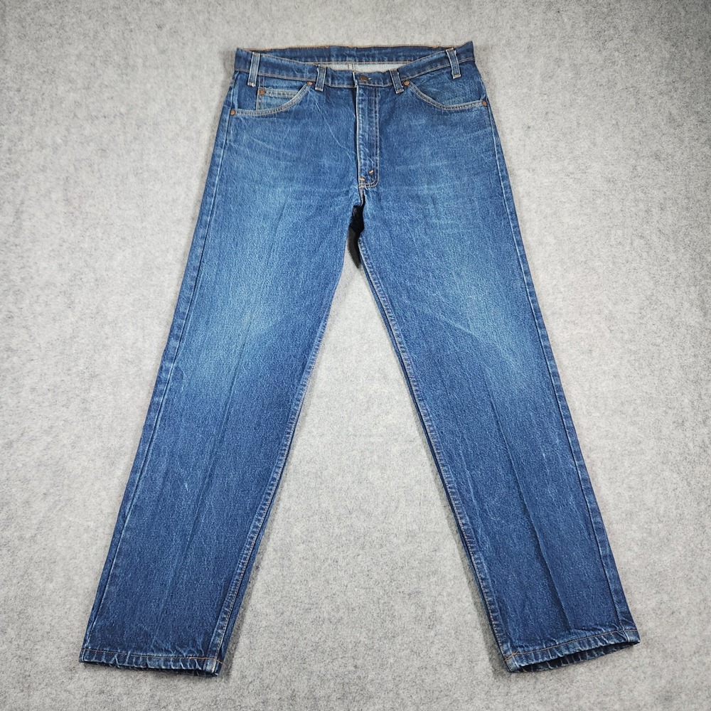 Vintage Levis 505 Jeans Mens 36x30 Blue 80s Made in USA 40505-0215 Denim